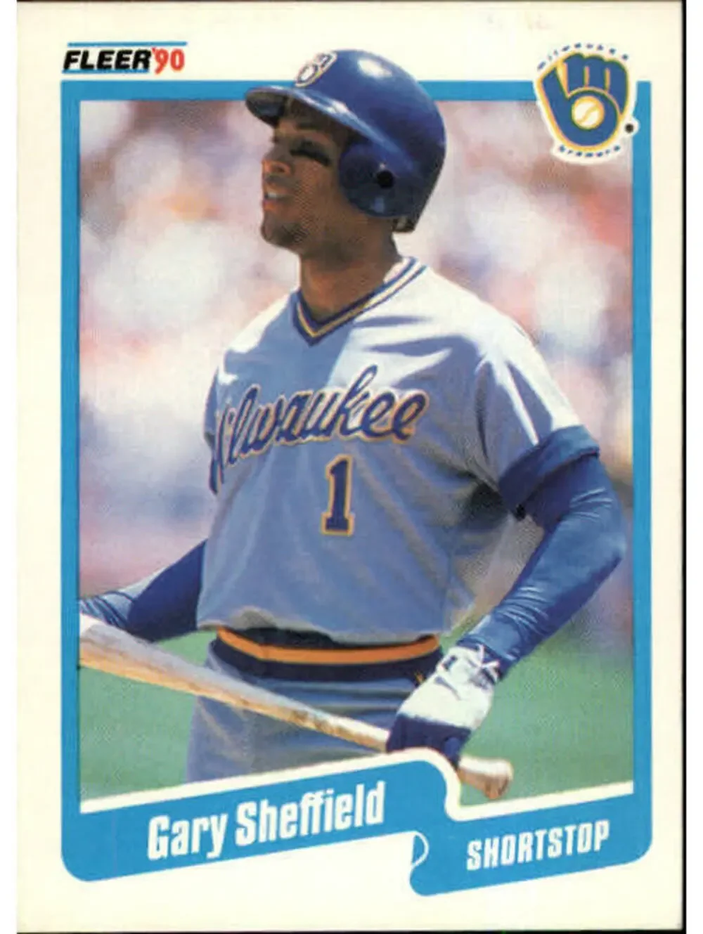 1990 Gary Sheffield Fleer Baseball Card #336